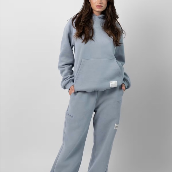 LAST CALL! Comfrt Slate Blue Affirmations hoodie - Picture 3 of 4